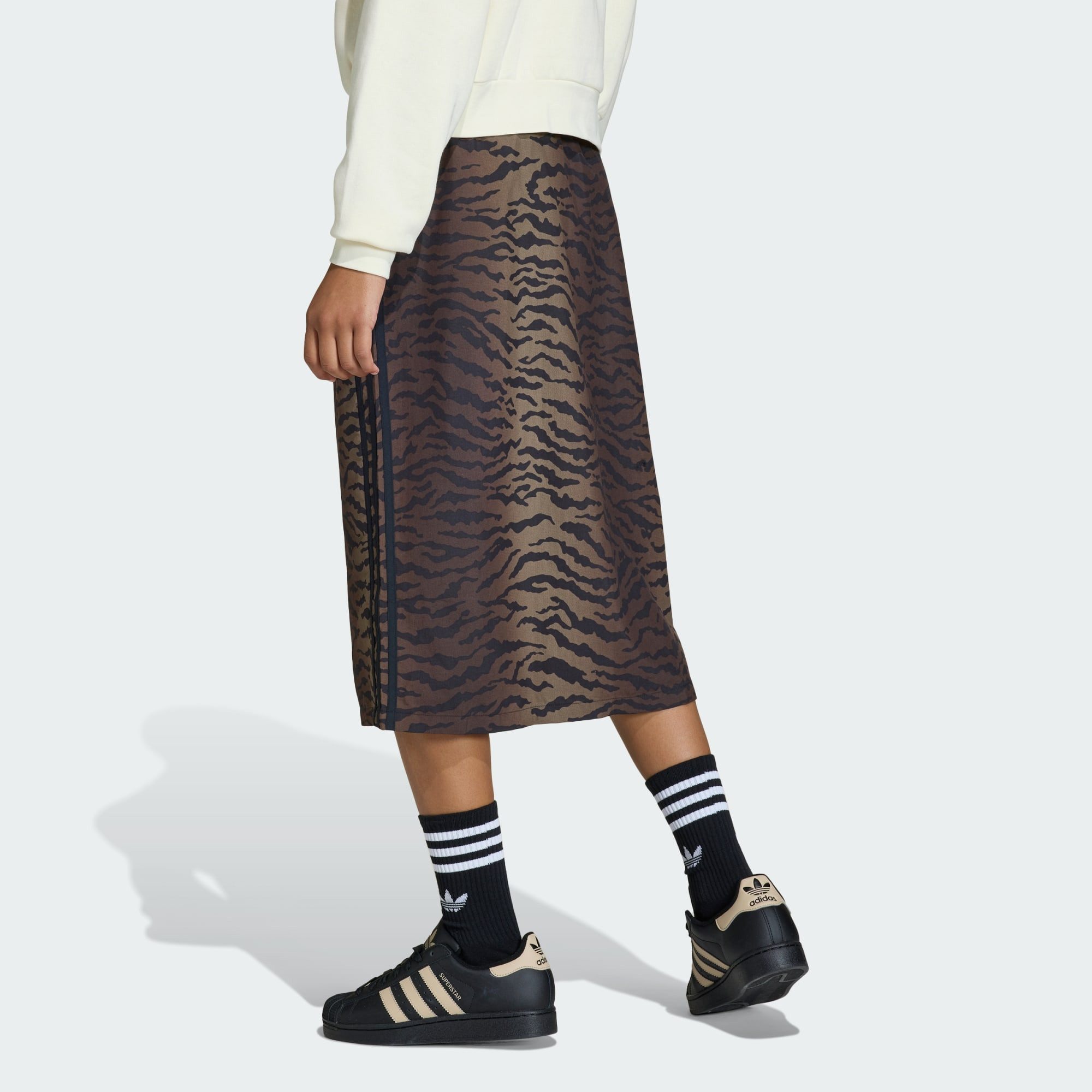 adidas Originals Midirock SCHMALER AOP TWILL-ROCK (1-tlg)