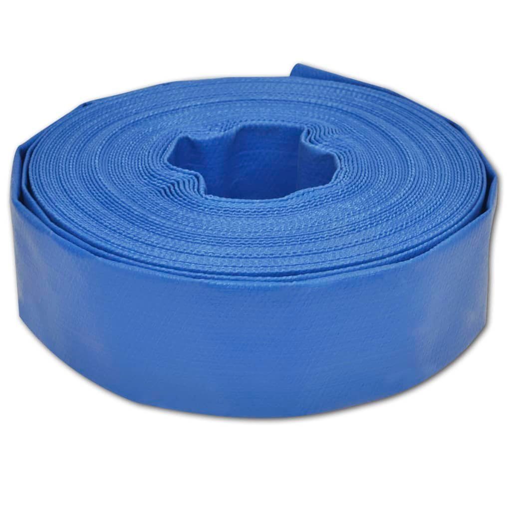 vidaXL Wischwasserschlauch Flachschlauch 100 m 1.5" PVC