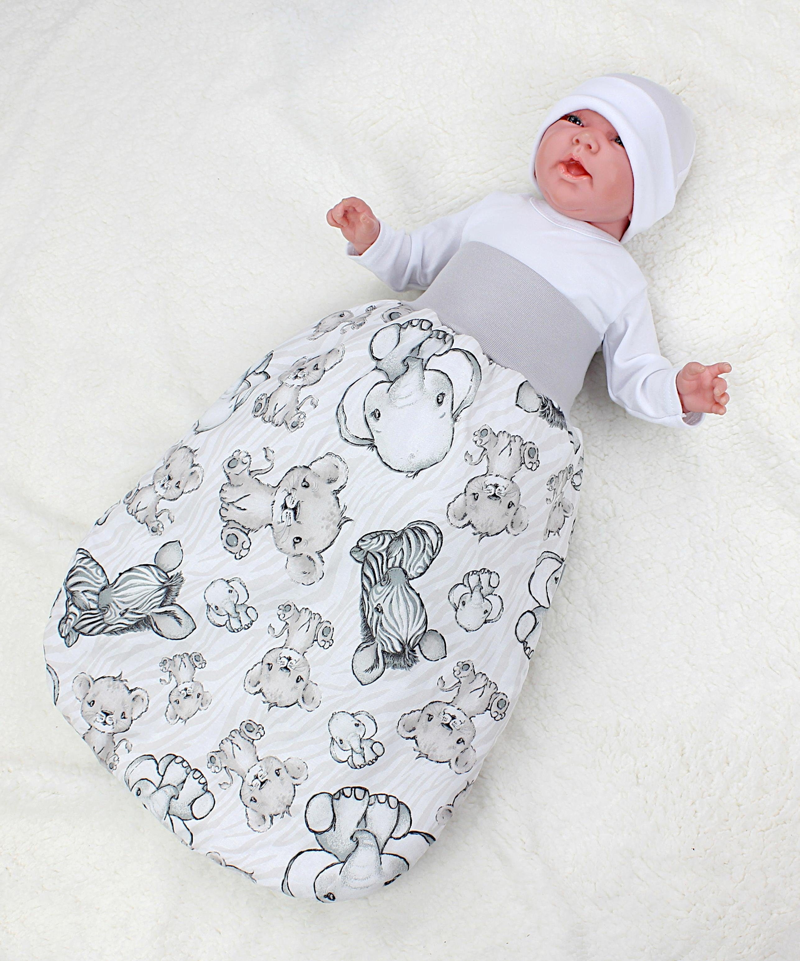 Baby Winterschlafsack TupTam Safari Schlafsack für Strampelsack Mädchen Beige Jungen Babyschlafsack