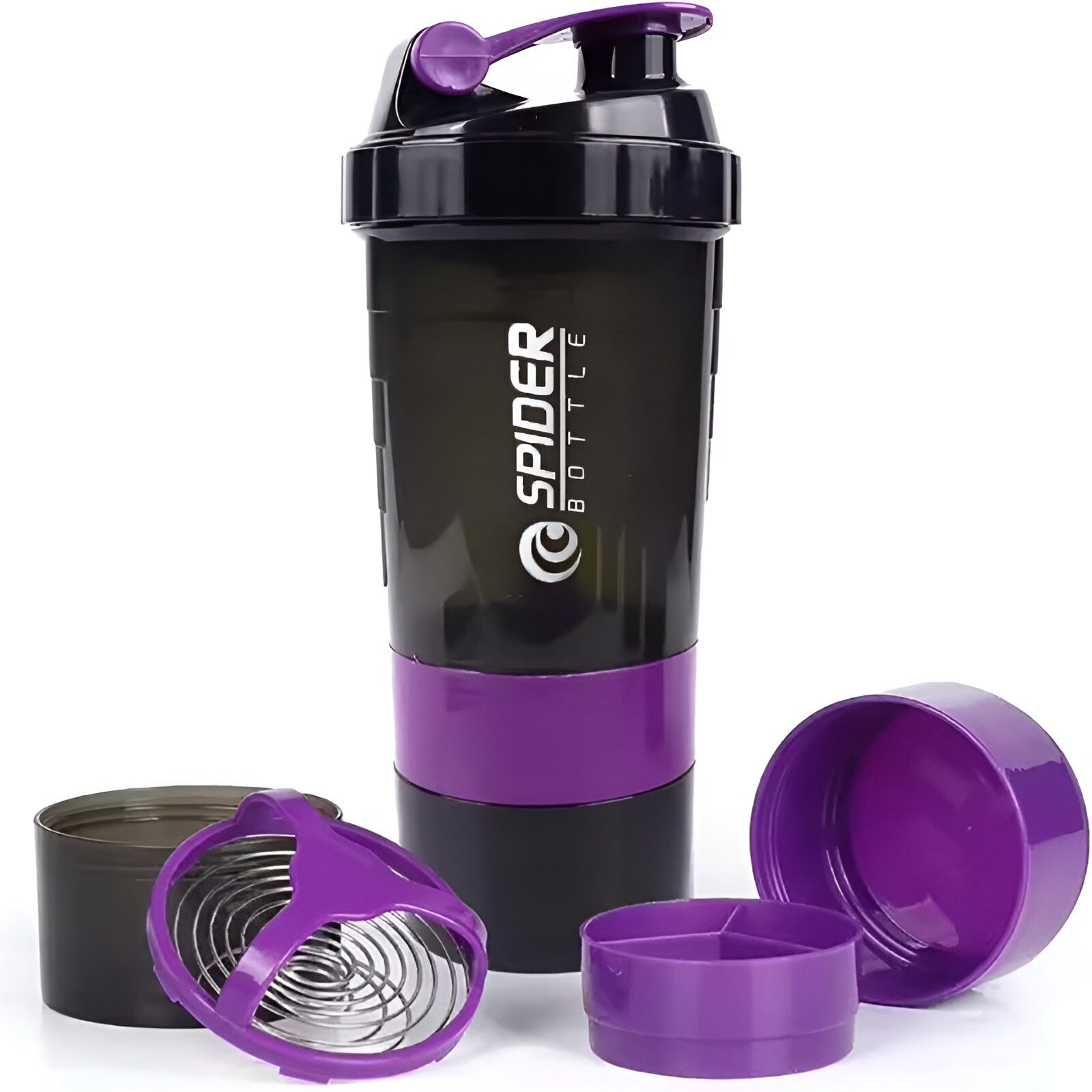 WS-Trend Protein Shaker Sportflasche Trinkflasche Flasche zum mixen Proteinshaker 500 ml, Kunststoff – Bild 5 von 5