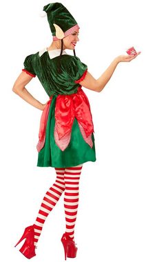 Karneval-Klamotten Kostüm Elf Kostüm Damen Weihnachtshelfer, Komplettkostüm