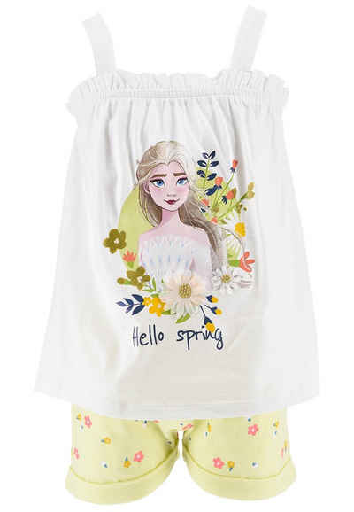 Disney Frozen T-Shirt & Shorts Bekleidungs-Set Eiskönigin Elsa (2-tlg)