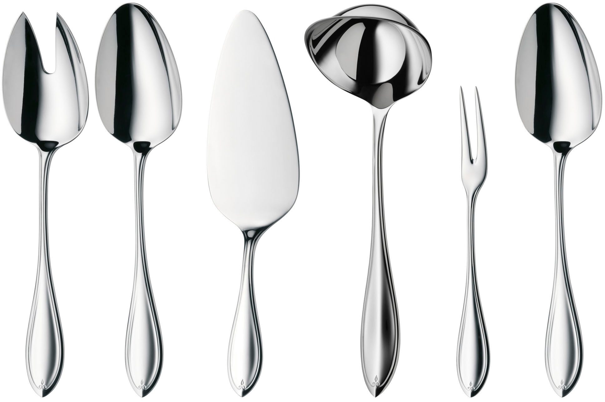 WMF Besteck-Set Premiere in klassisch-eleganter Optik, ergonomisch, Wellenschliff (66-tlg), 12 Personen, Cromargan® Edelstahl Rostfrei 18/10, spülmaschinengeeig – Bild 4 von 5