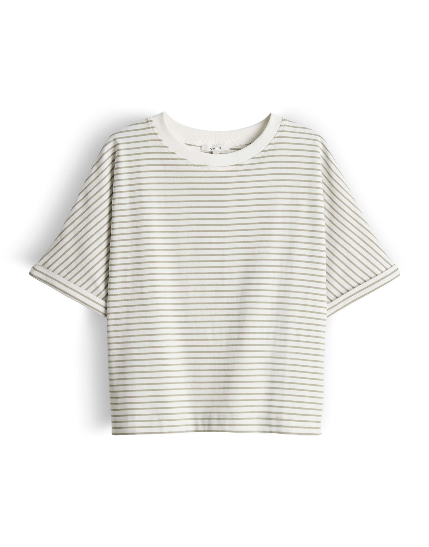 OPUS Kurzarmshirt Gestreiftes T-Shirt aus BCI Cotton Mix Slim Fit Figurbeto günstig online kaufen