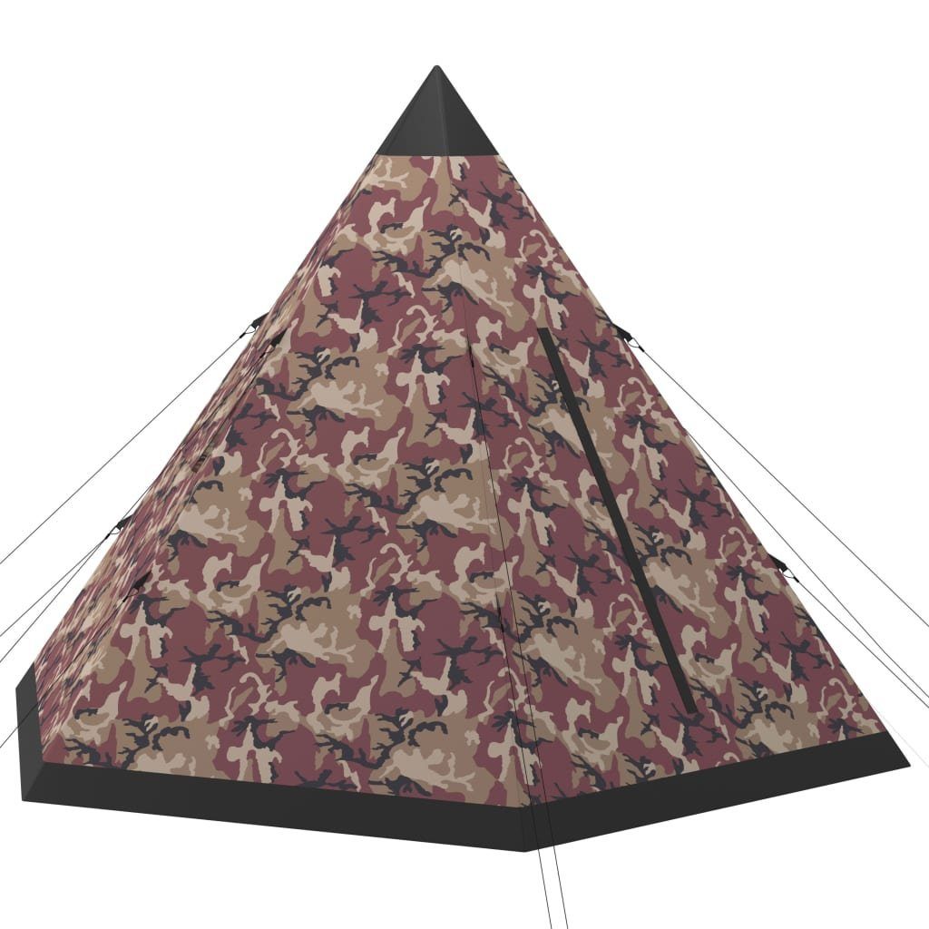 vidaXL Kuppelzelt NA Familienzelt Tipi-Zelt Campingzelt 4-Personen-Zelt Mehrfarbig