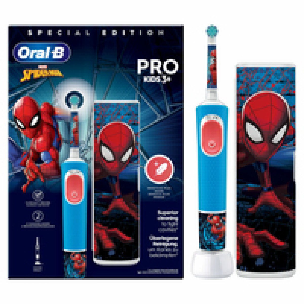Oral-B Elektrische Zahnbürste Pro Kids Spiderman elektrische blau