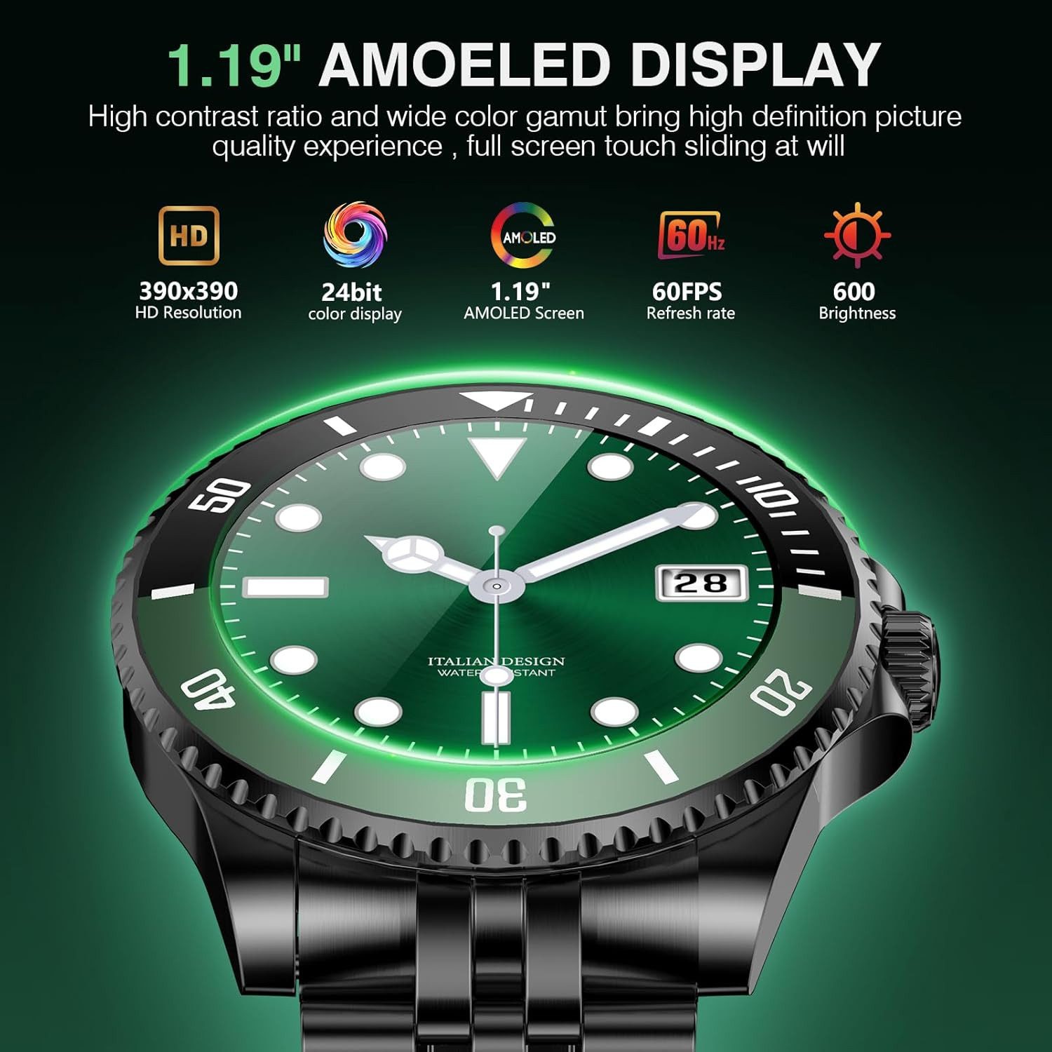 SOUYIE H66 Smartwatch (3 cm, android ios)