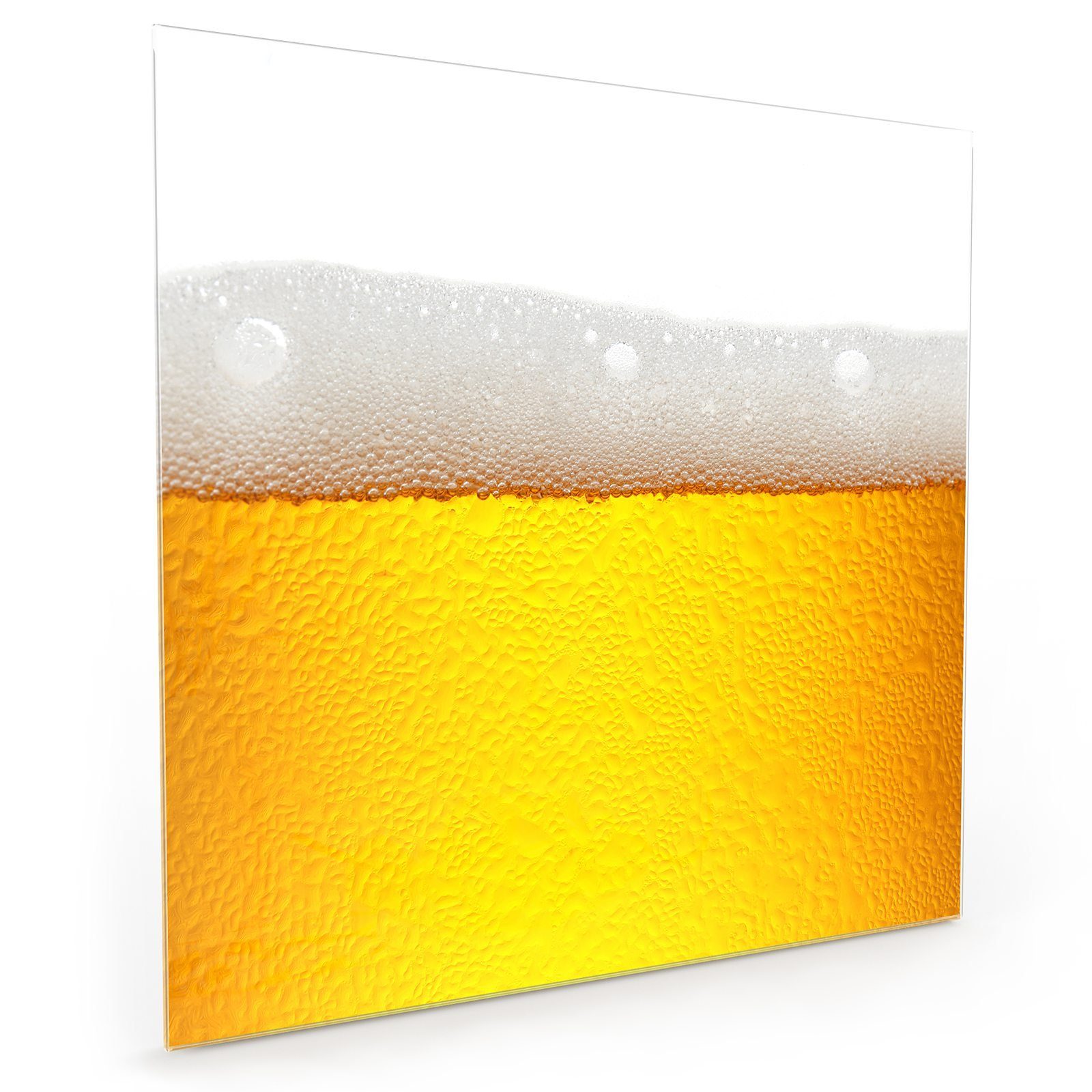 Glas Motiv Spritzschutz Bier Glas Primedeco Küchenrückwand Küchenrückwand mit