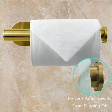 HYTIREBY Toilettenpapierhalter Selbstklebend, Premium Verdickter SUS304 Edelstahl Rostfreier (1-St), Toilettenpapierhalter Ohne Bohren Geeignet