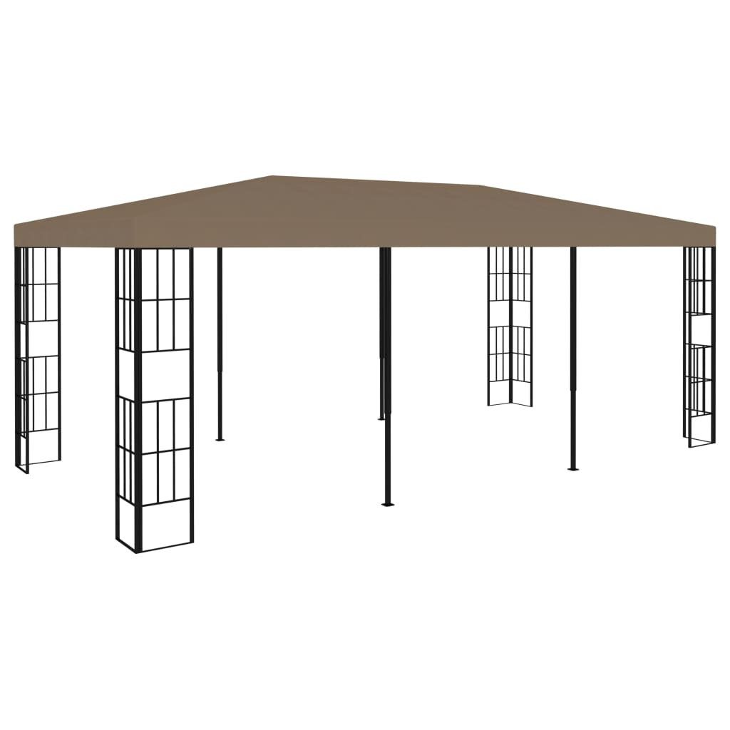 Partyzelt Pavillon 6x3 m Taupe