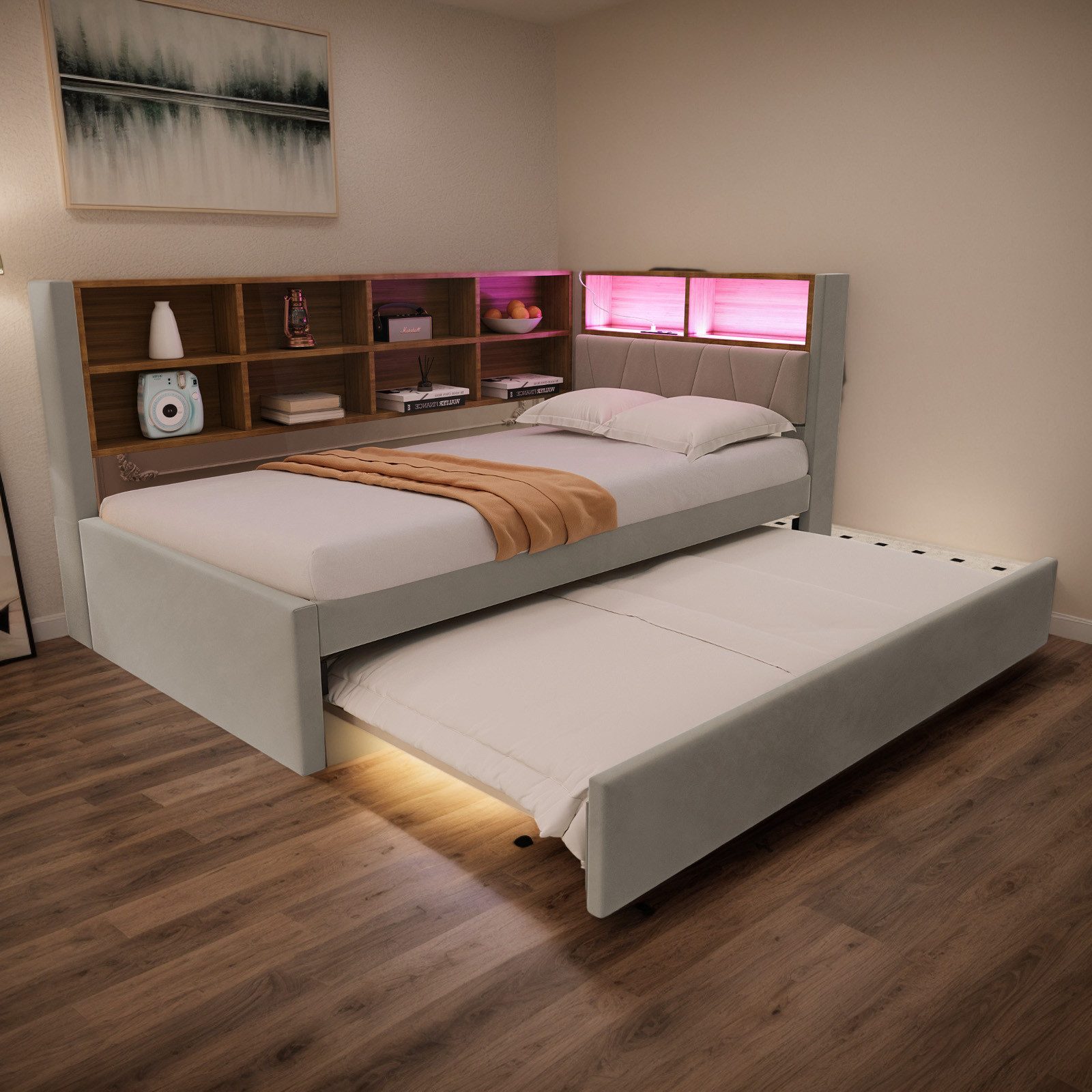 OKWISH Kinderbett Schlafsofa Funktionsbett Stauraumbett (Multifunktionales günstig online kaufen