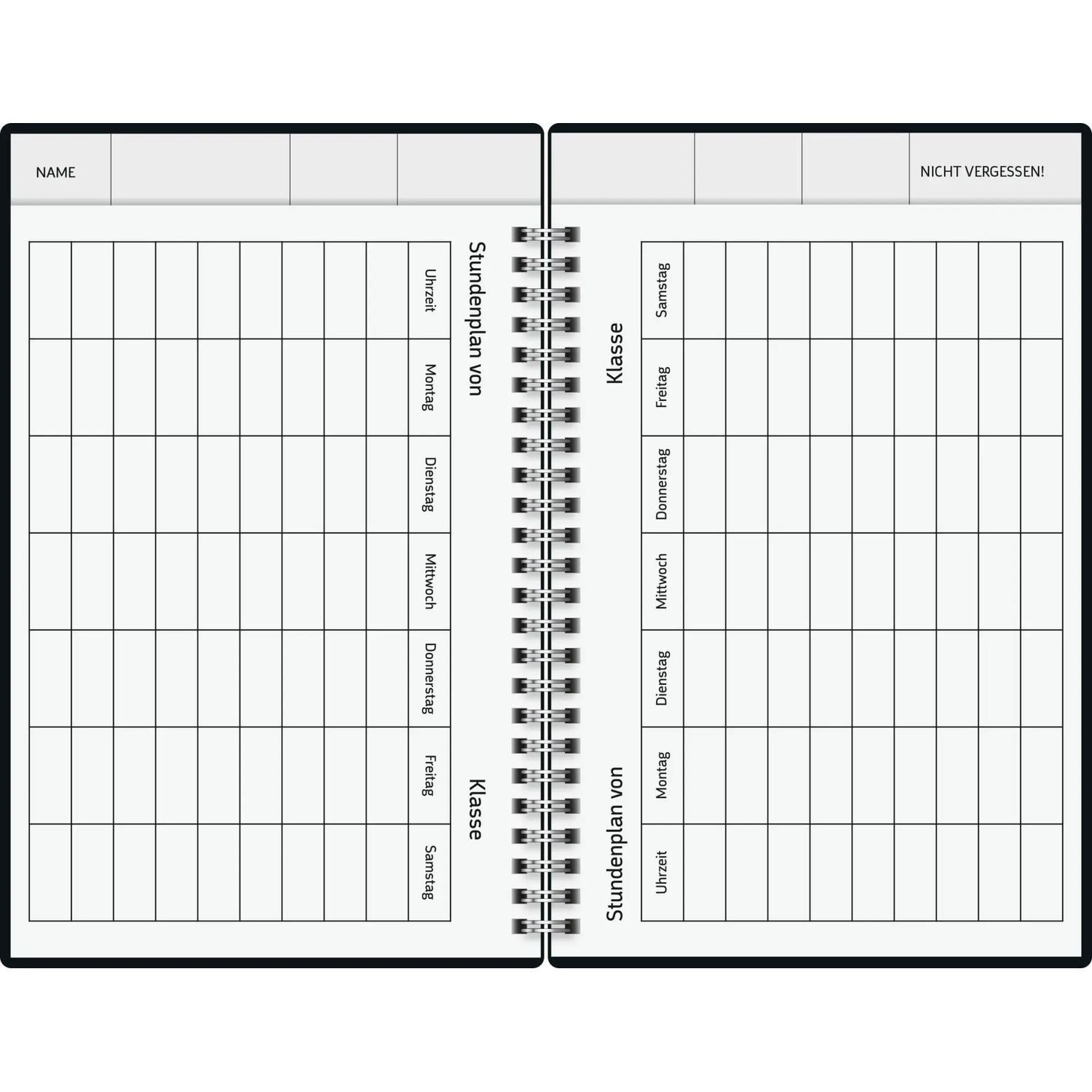Baier & Schneider Familienkalender BRUNNEN 1070291017 Buchkalender Familienplaner 2027 "Gold-Punkte"...