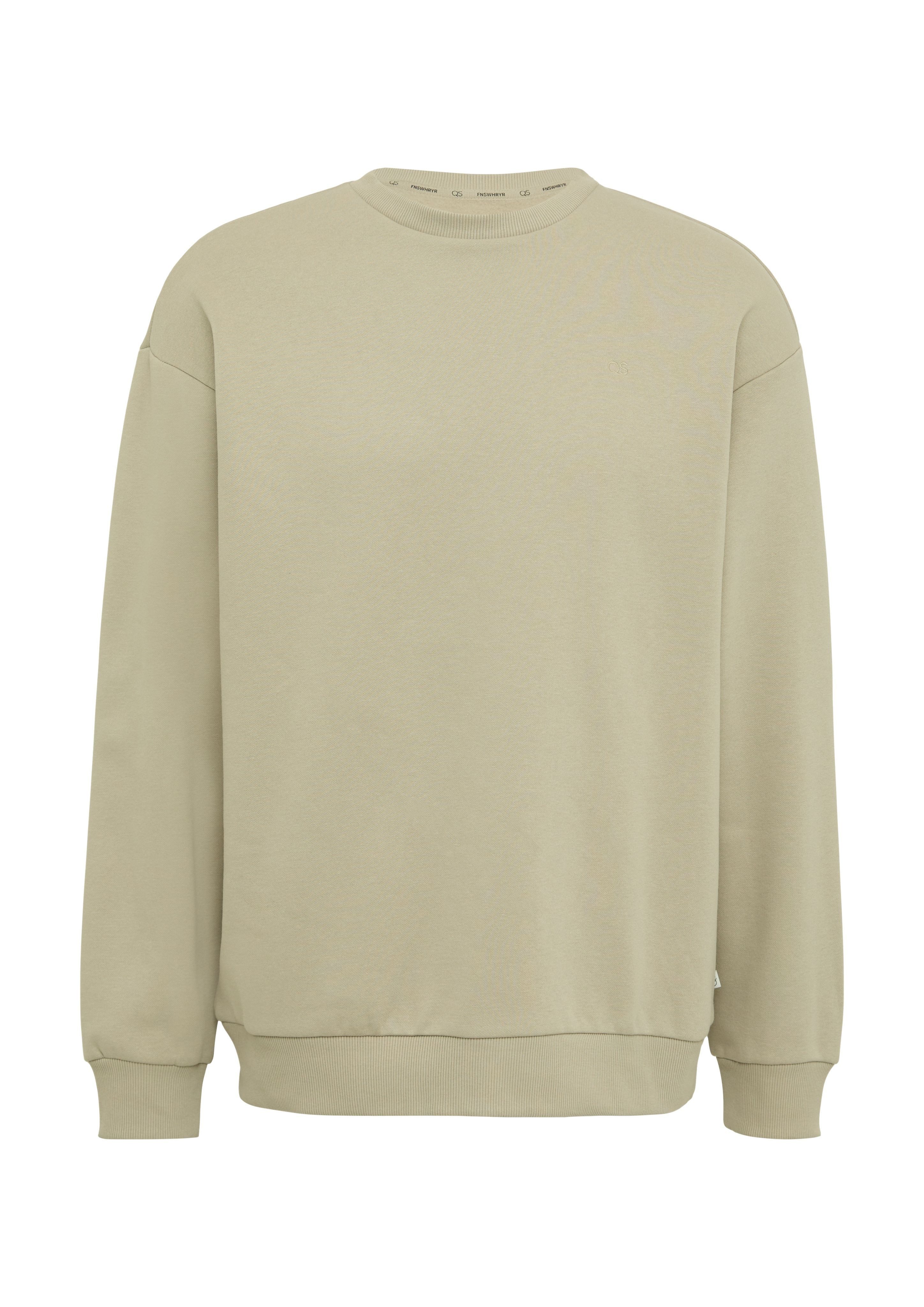 QS Sweatshirt Sweatshirt mit Logo-Stickerei Stickerei günstig online kaufen