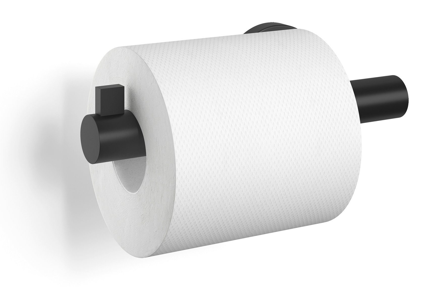 WC-Reinigungsbürste Zack SCALA 4 pulverbeschichtet schwarz Toilettenpapierhalter Edelstahl