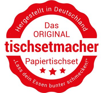 Platzset, Tischsets I Platzsets - Deutschland Flagge - 10 Stück aus hochwertigem Papier 44 x 32 cm, Tischsetmacher