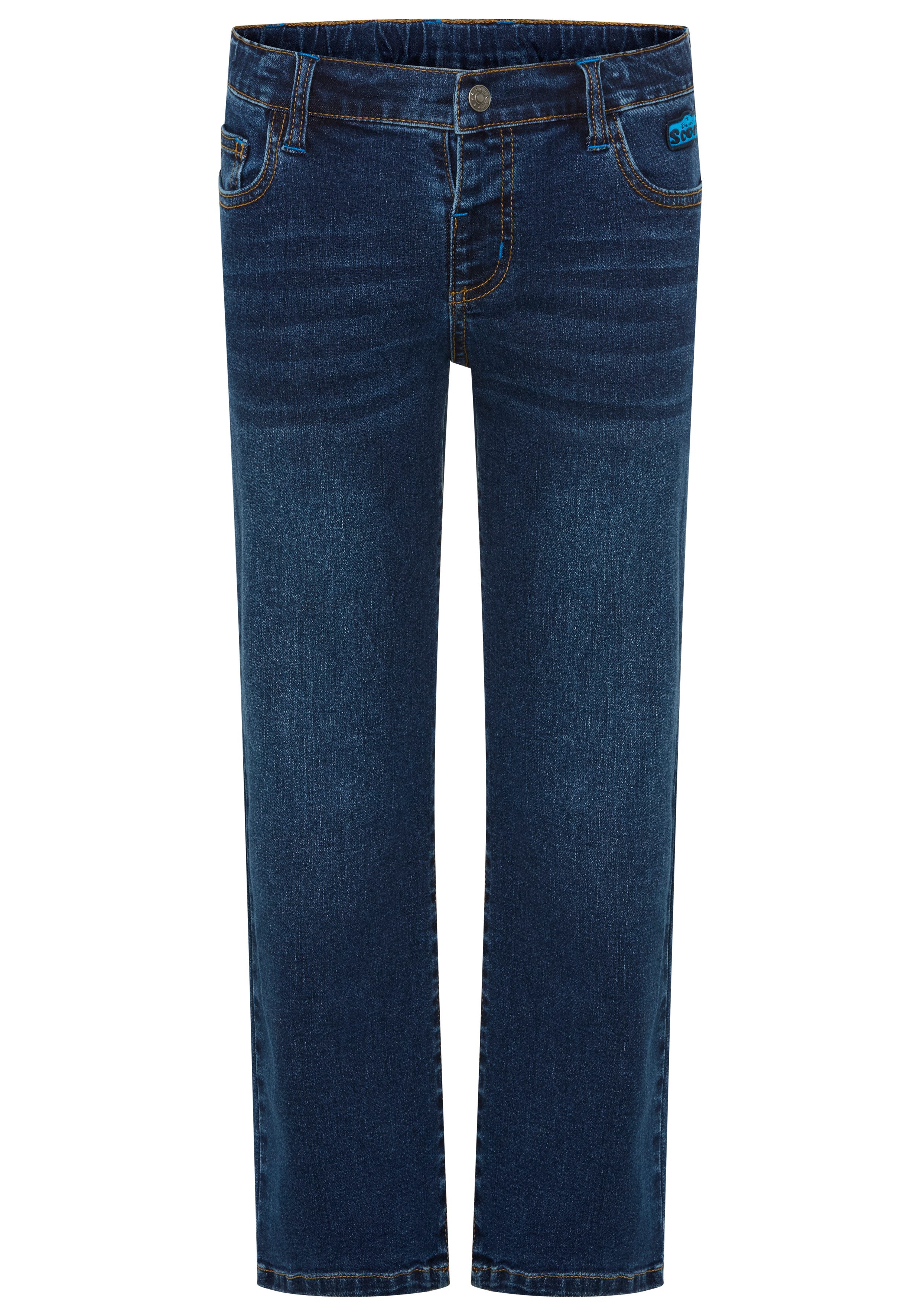 Scout Straight-Jeans Gerade Schlupf-Stretchjeans - NEU von SCOUT Stretch-Jeans, straight fit, mit mehreren Taschen inklusive Coinpocket – Bild 5 von 5