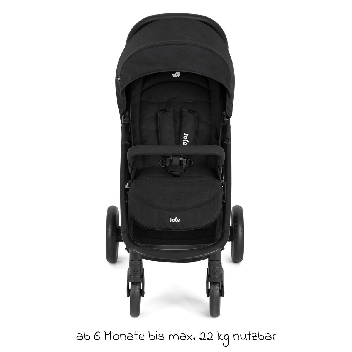 Joie Sportbuggy Litetrax - Shale, stroller with reclining position including footmuff & rain cover up to 22 kg