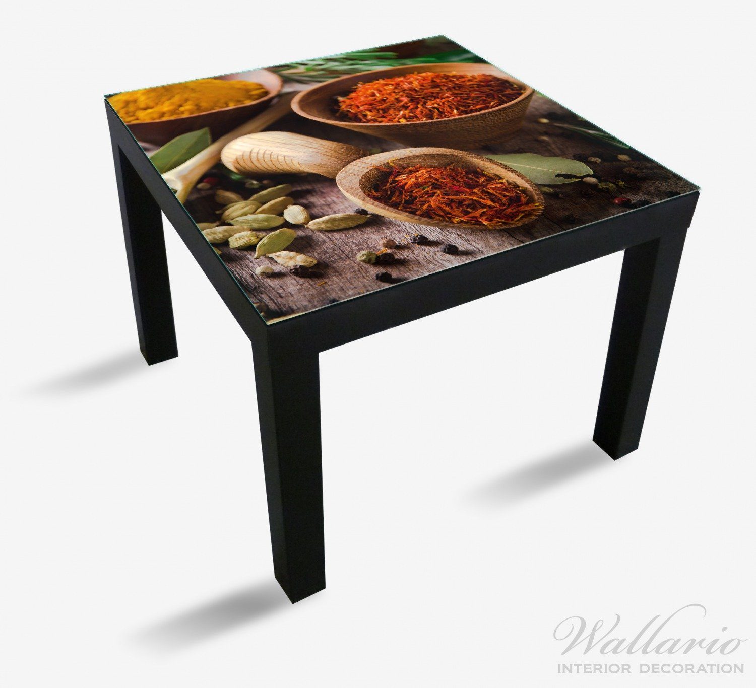 Ikea Kräuter Wallario St), und (1 Lack Gewürze Tischplatte für geeignet Tisch