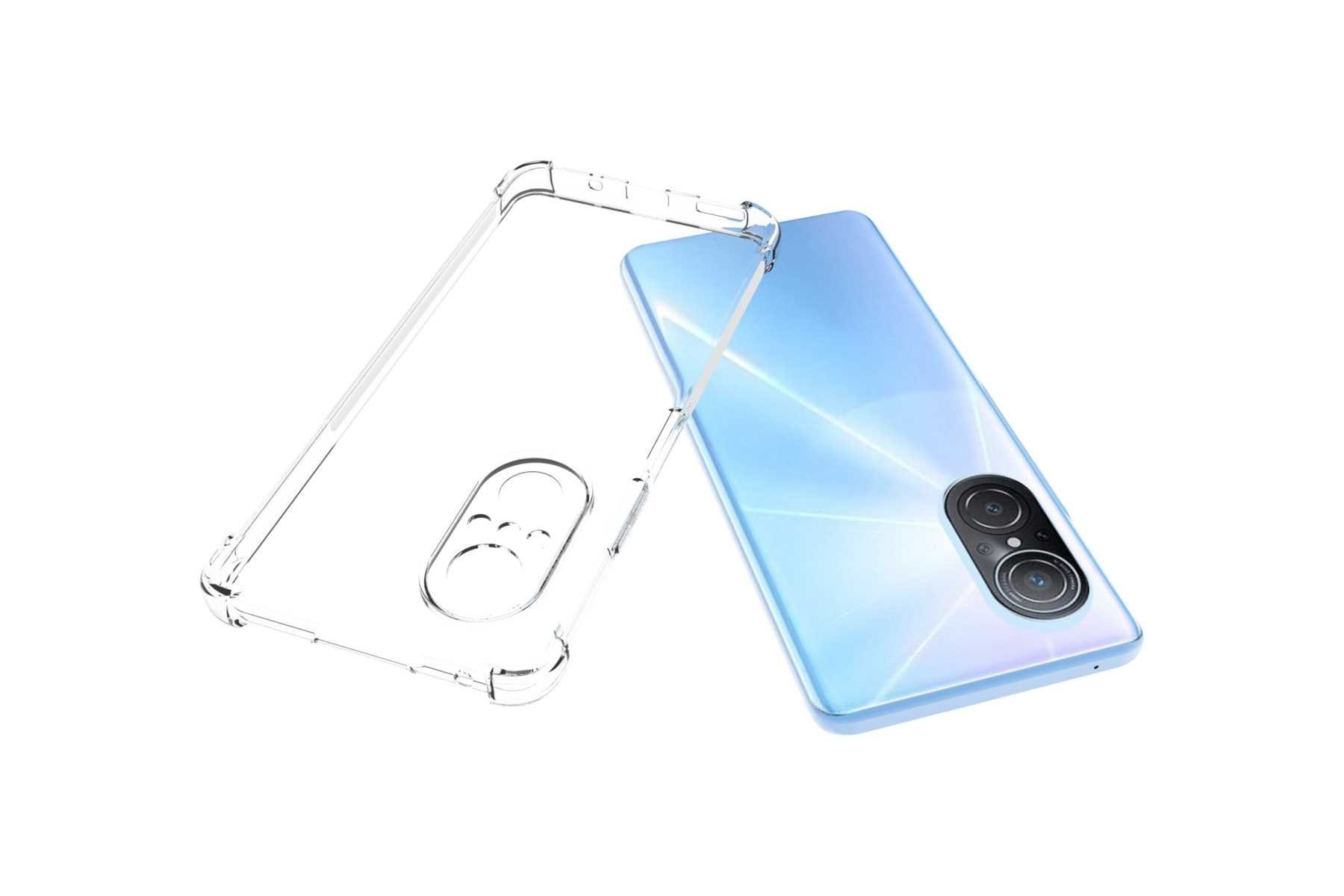 mtb more energy Smartphone-Hülle Clear Armor Case für Huawei nova 9 SE, Transparente TPU Schutzhülle Case Backcover mit Anti-Shock Verstärkung