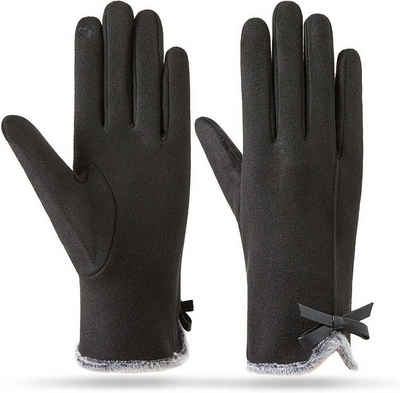 KIKI Abendhandschuhe Winter Thermo Winddichte Touchscreen Handschuhe,Fahren Handschuhe