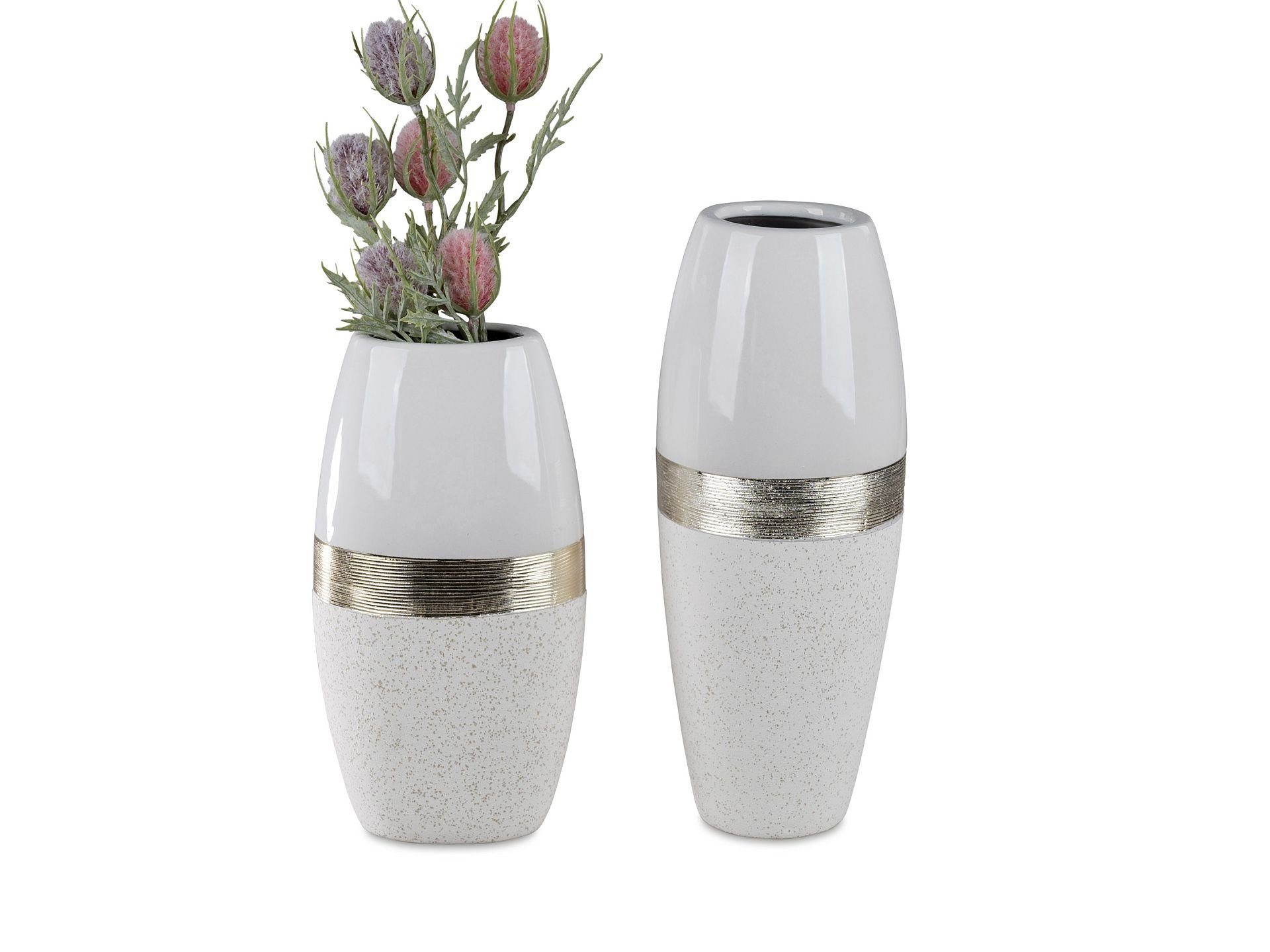 formano Dekovase Vase Tischvase Weiß Cremeweiß günstig online kaufen