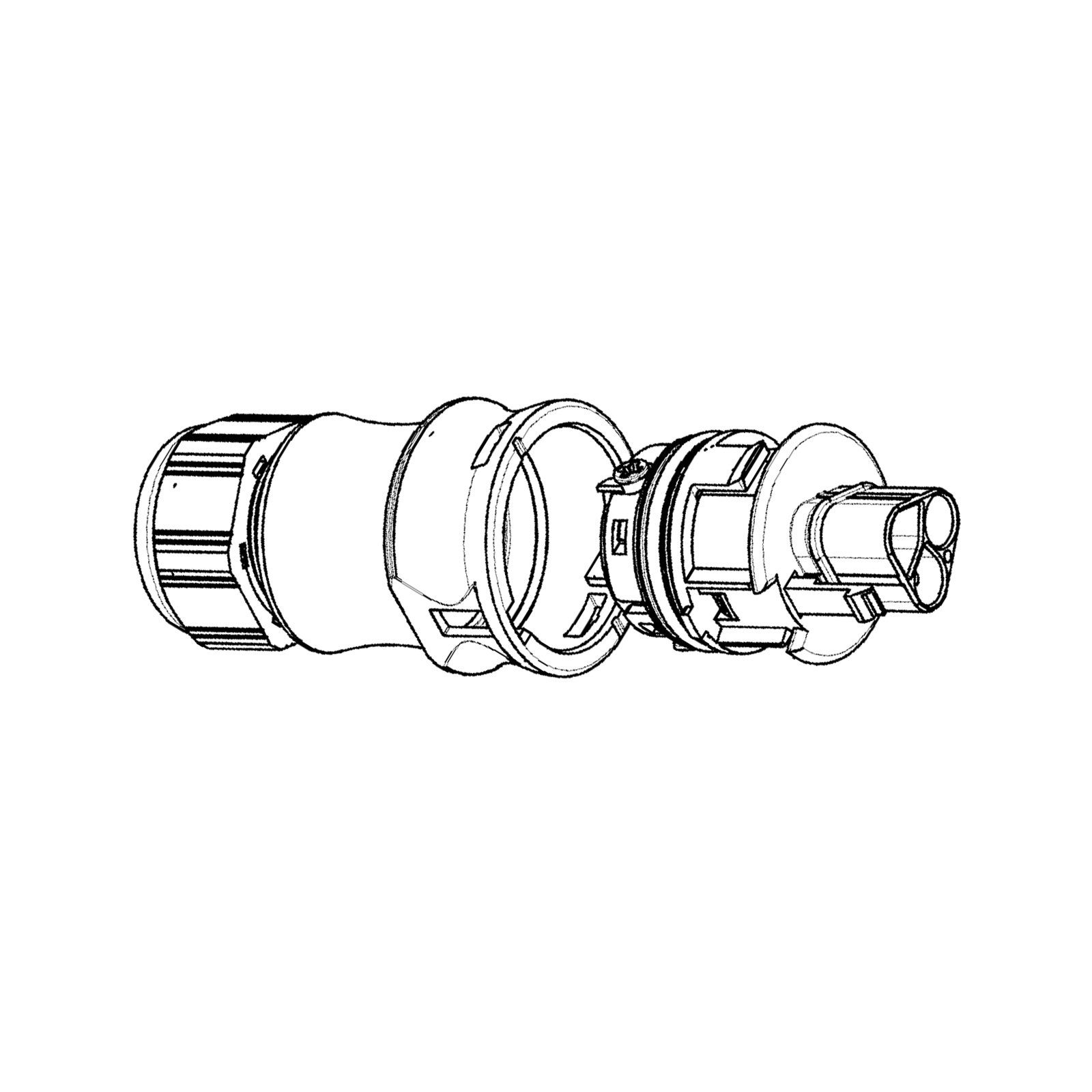 IntentGroup Gartenstecker Stecker Male IP68 Zugentlastung mit Schraubtechnik, schwarz (1-St) GESIS RST20i3 dreiadrig Wieland