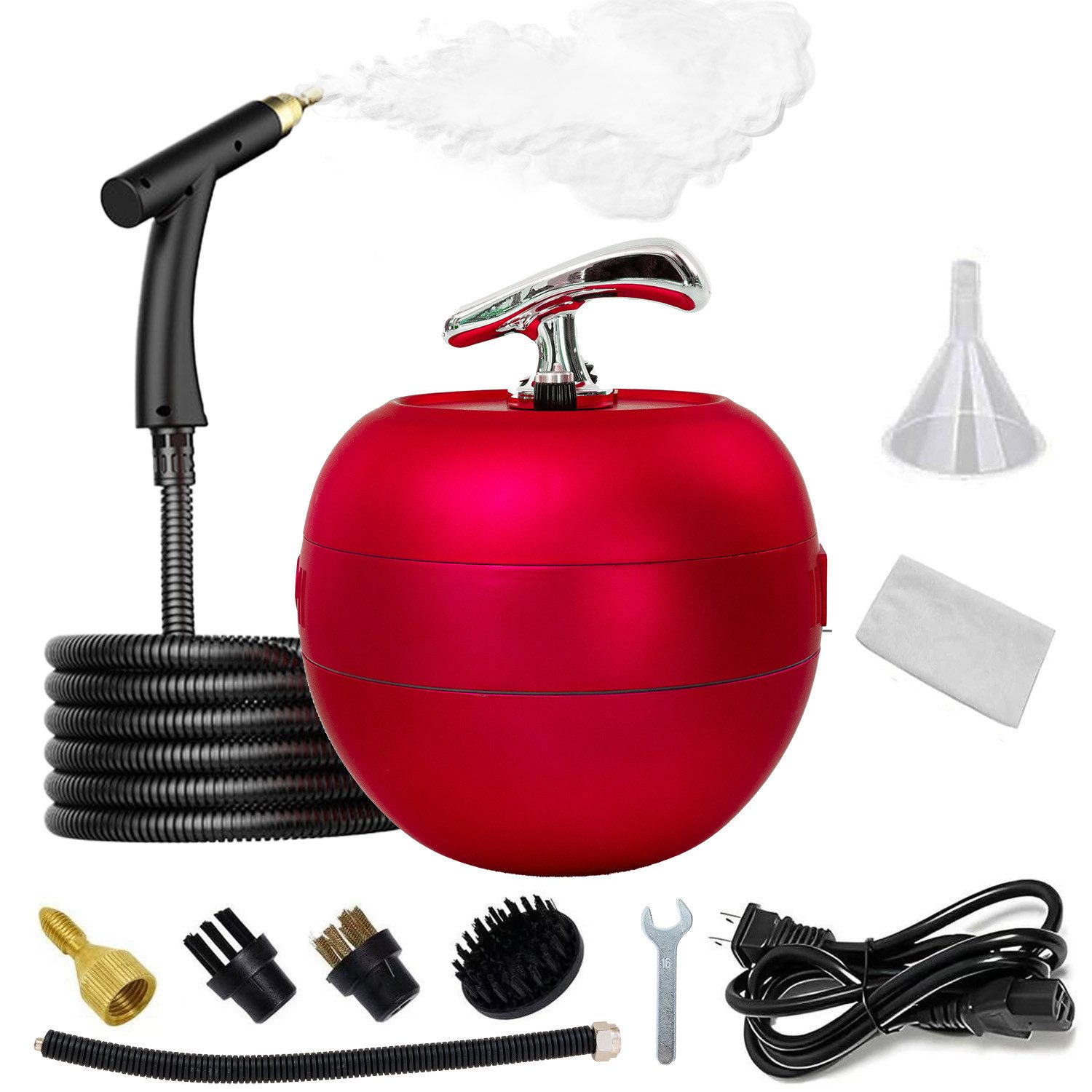 INSE Handdampfreiniger Tragbarer Dampfreiniger, Druckdampfreiniger, Reinigungsgerät, 2000 W, 6 einstellbare Geschwindigkeiten, 1500 ml Wassertankkapazität