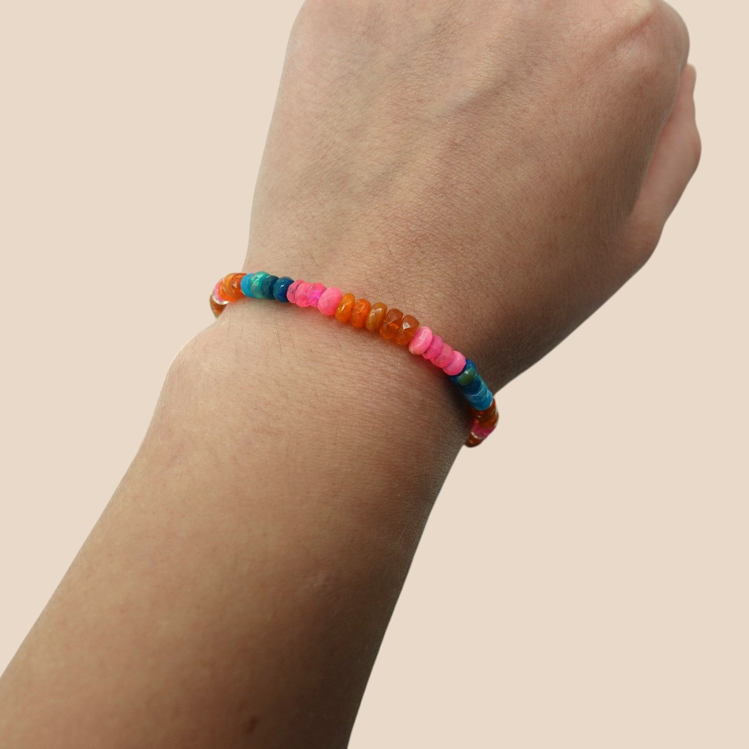 Sogni d'oro Armband "Happy" mit Äthiopischem Opal, Silber 925