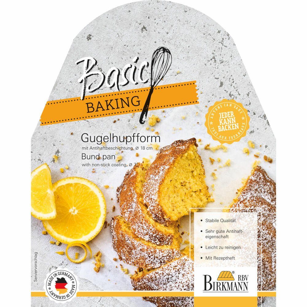 18 Birkmann Ø Basic Gugelhupfform cm Baking