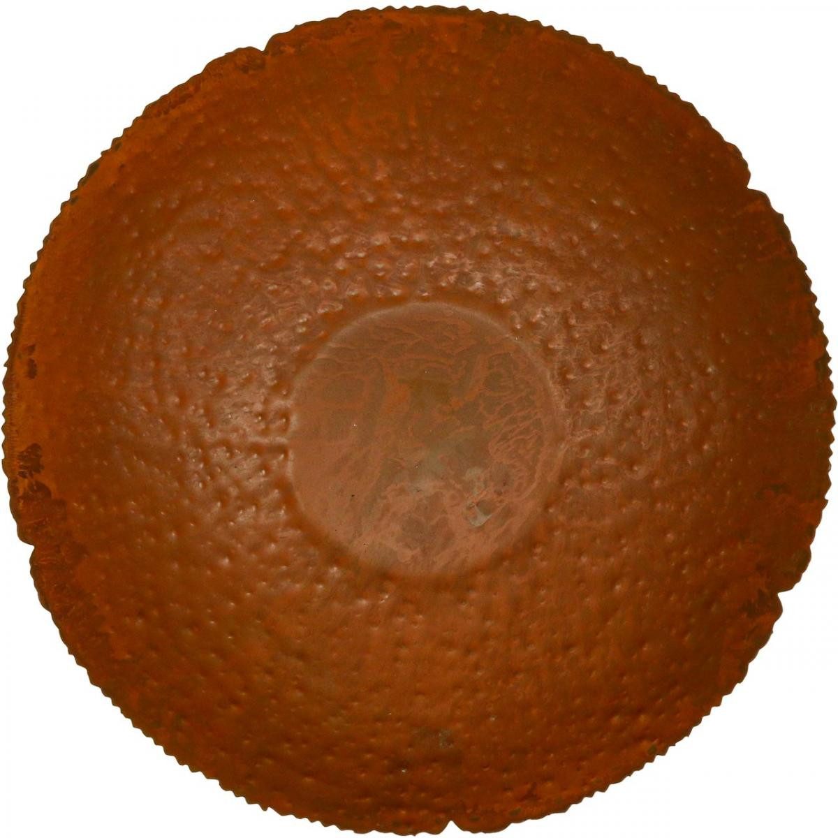 Florists Products Gartenfigur Rustikale Dekoschale Metall in Rost-Optik für Tischdeko, Ø30cm – Bild 4 von 4