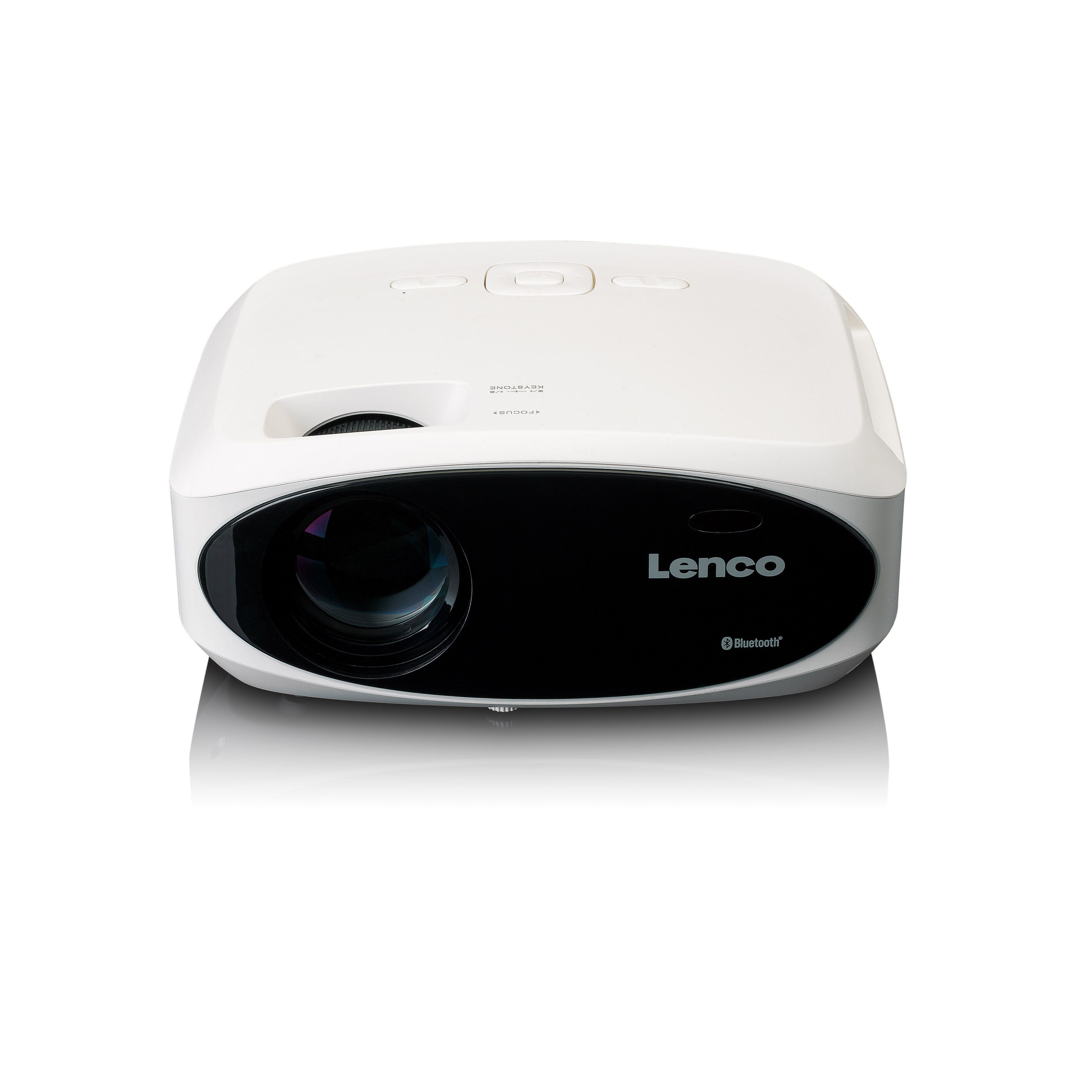 Lenco LPJ-900WH Светодиодный проектор (3000:1, 510cm Full HD-Beamer mit Stereo-Sound, 250 lm, Bluetooth 5.0 & 50k LED)