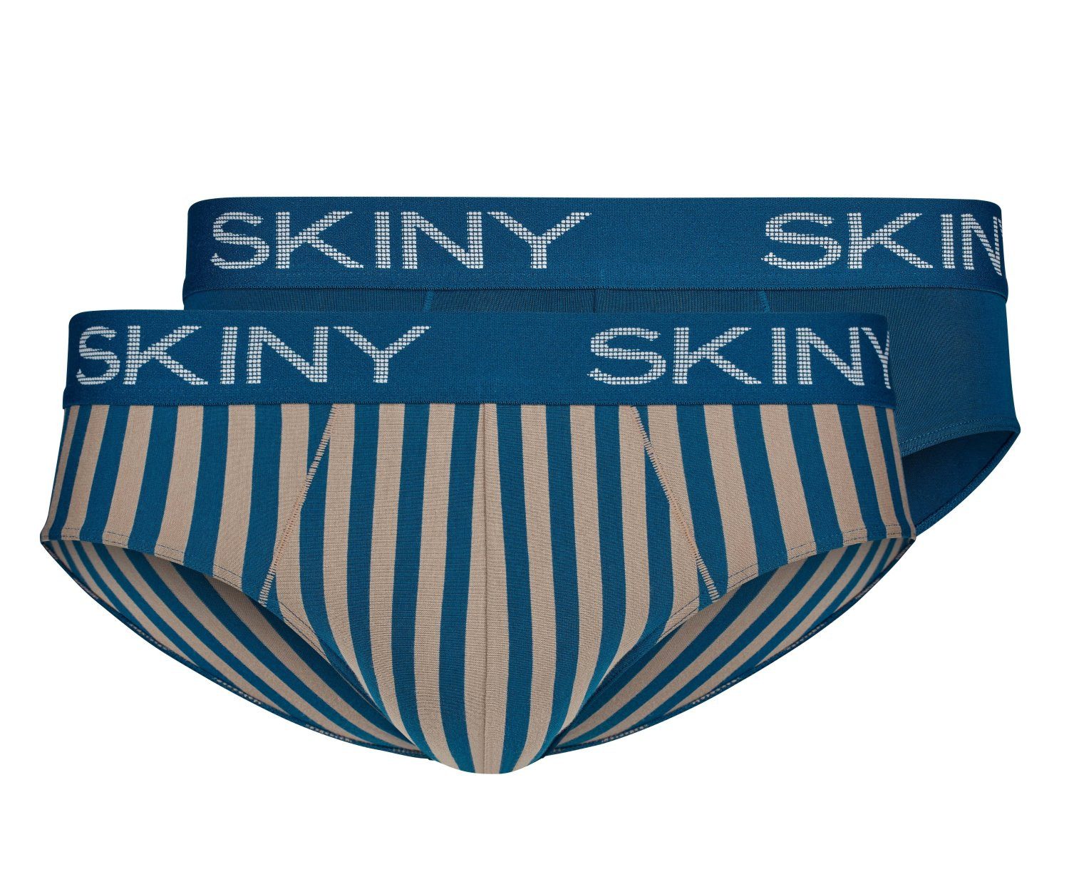 Skiny Brasilslip Doppelpack Herren Unterhose (2-St) Modisches Design