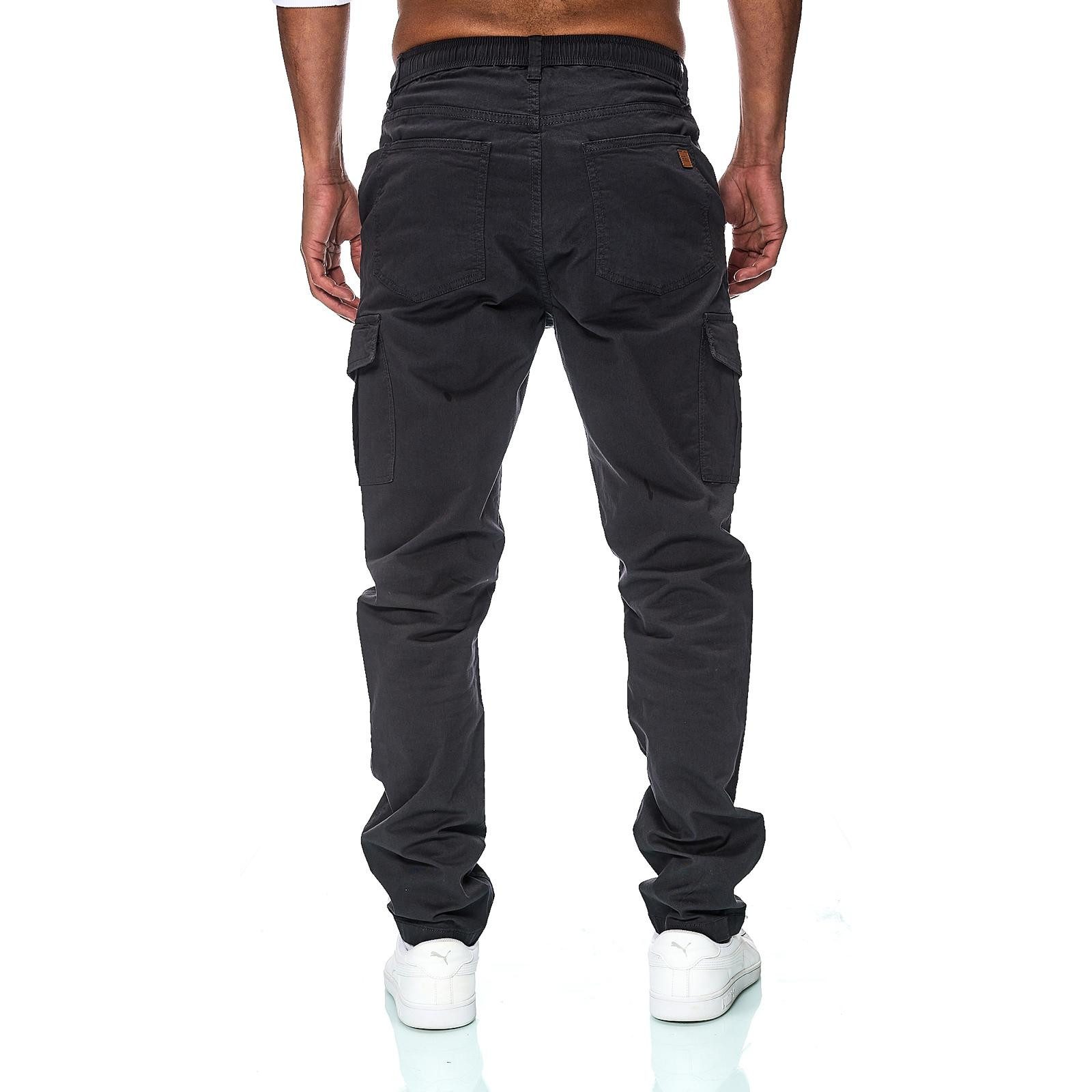 iKENNAS Cargohose Herren Jogger Cargo Chino Jeans Hose (Cargohose 7015) Anth S – Bild 2 von 4