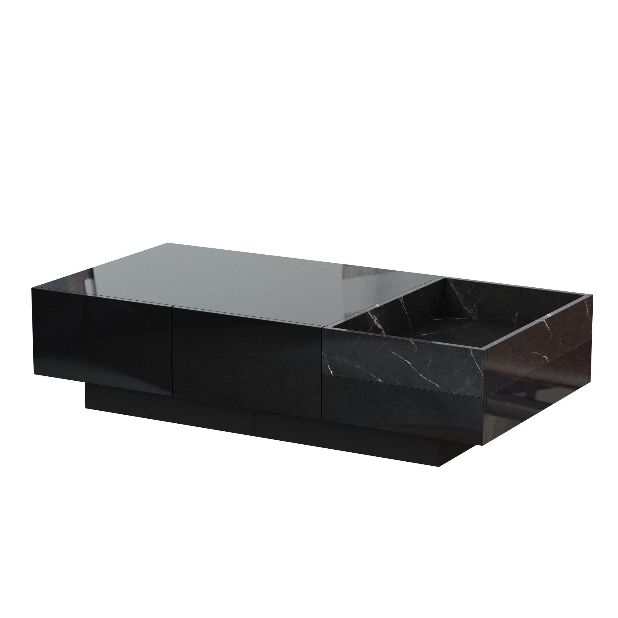 Couchtisch mit 2 Schubladen und 1 Staufächern
