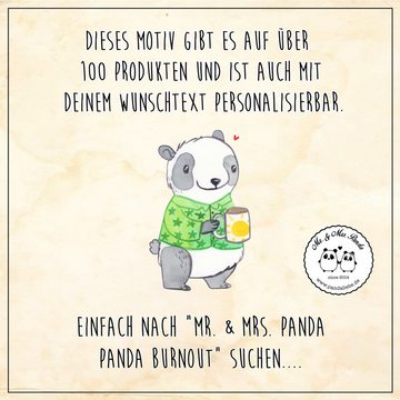 Mr. & Mrs. Panda Grußkarte Panda Burnout - Weiß - Geschenk, Glückwunschkarte, Überlastung, Grußk, Einzigartige Motive