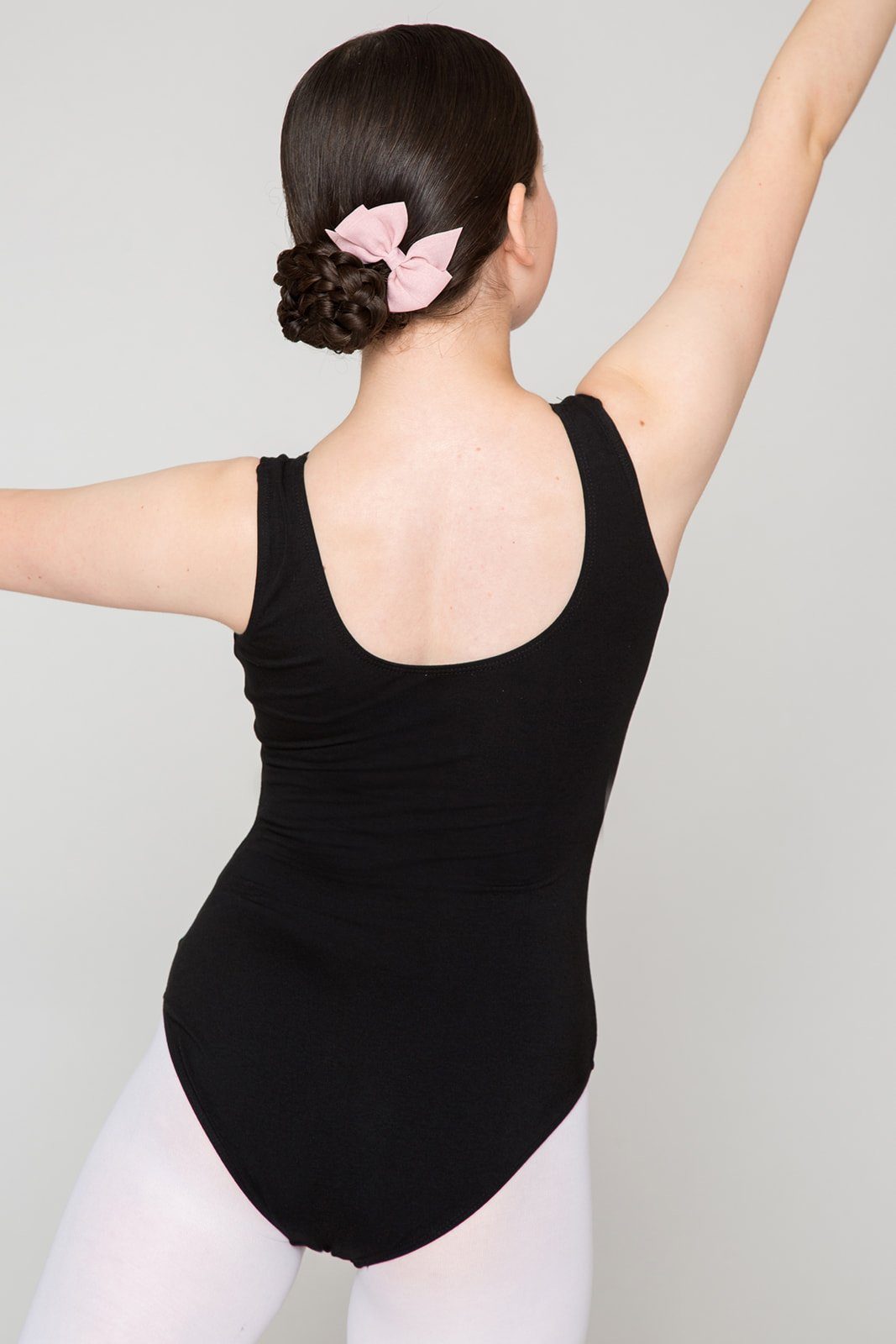 tanzmuster Body Damen Ballettanzug Mona mit gerafftem Ausschnitt ärmellos