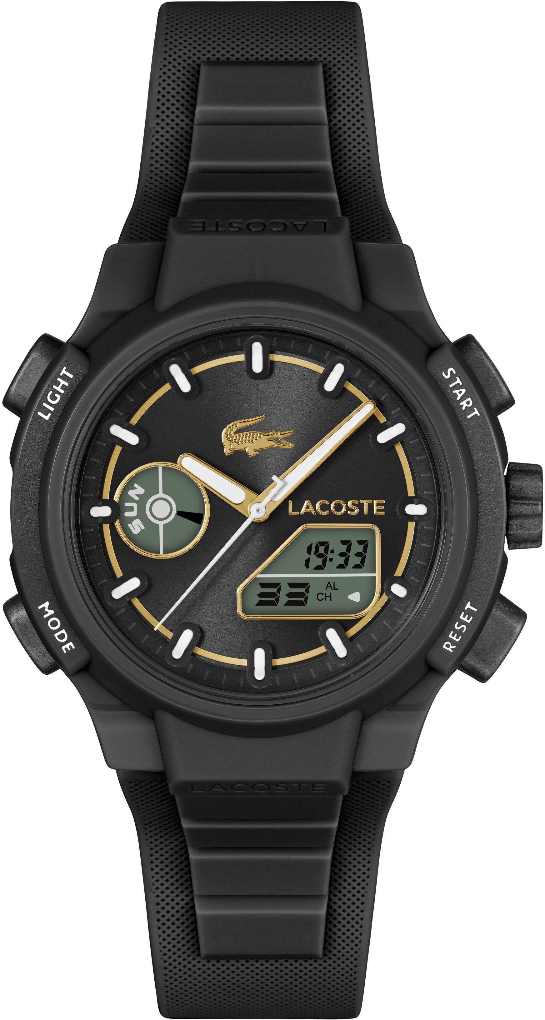 Lacoste Digitaluhr LC33 2001434, Armbanduhr, Damenuhr, Silikonarmband, anal günstig online kaufen