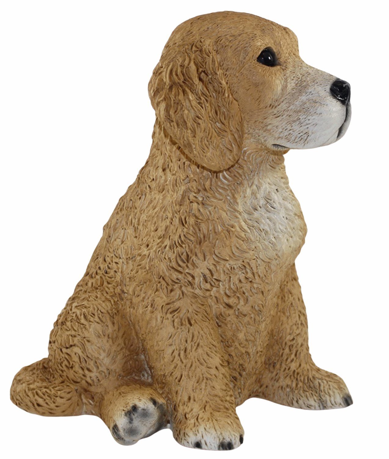 Golden Figur Hund H Deko Tierfigur Welpe Castagna Resin sitzend Hundefigur 24 Retriever aus Kollektion Castagna cm