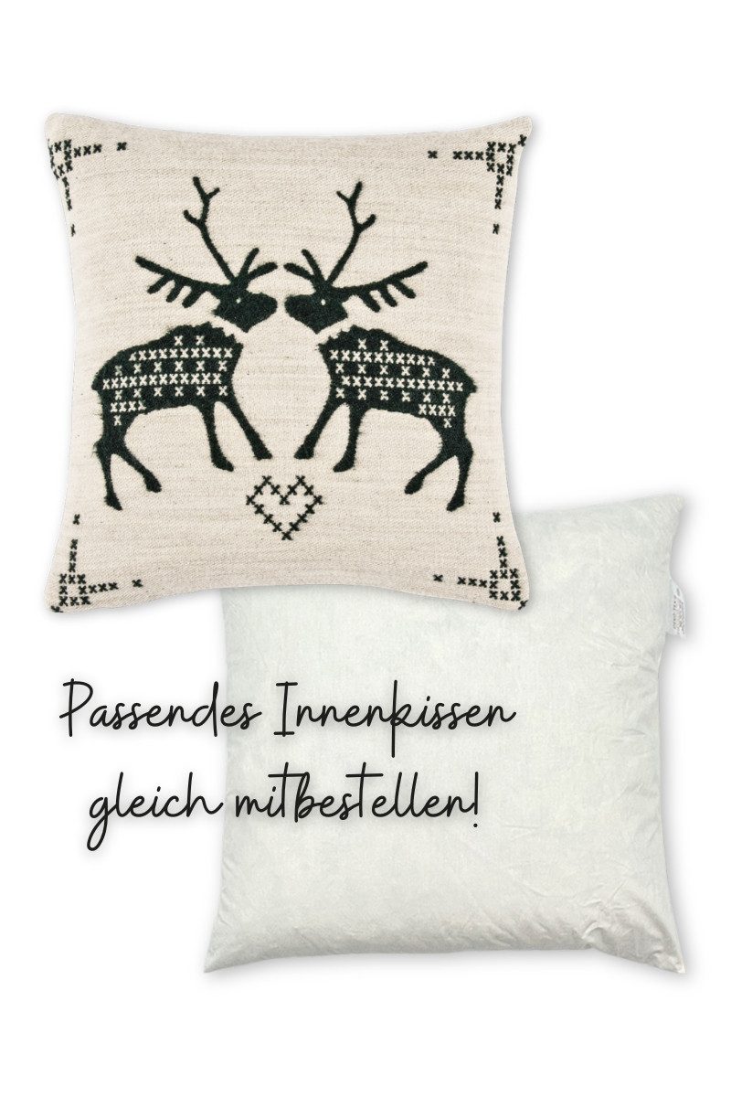 pad home design concept gmbh Kissenhüllen Kissenhülle - KUSS - grün, sand
