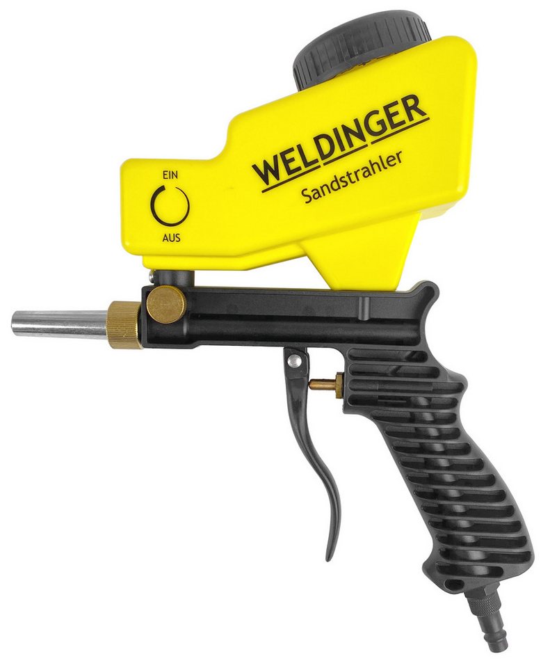 WELDINGER Sandstrahlpistole Druckluft-Sandstrahlpistole mit Tank Sandblaster Ausblaspistole, max. 6 bar, 1-tlg.