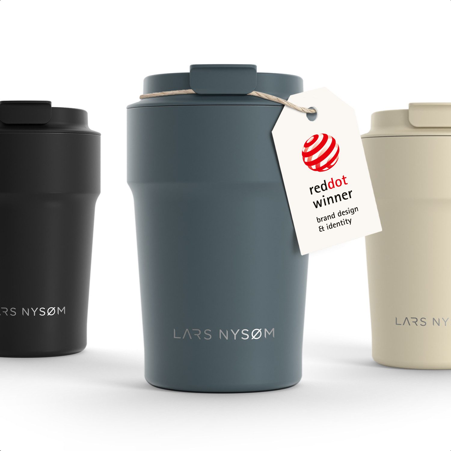 LARS NYSØM Thermobecher Bevægelse, 1-tlg., Thermobecher mit Vakuum Isolierung: 4h heiß / 8h kühl