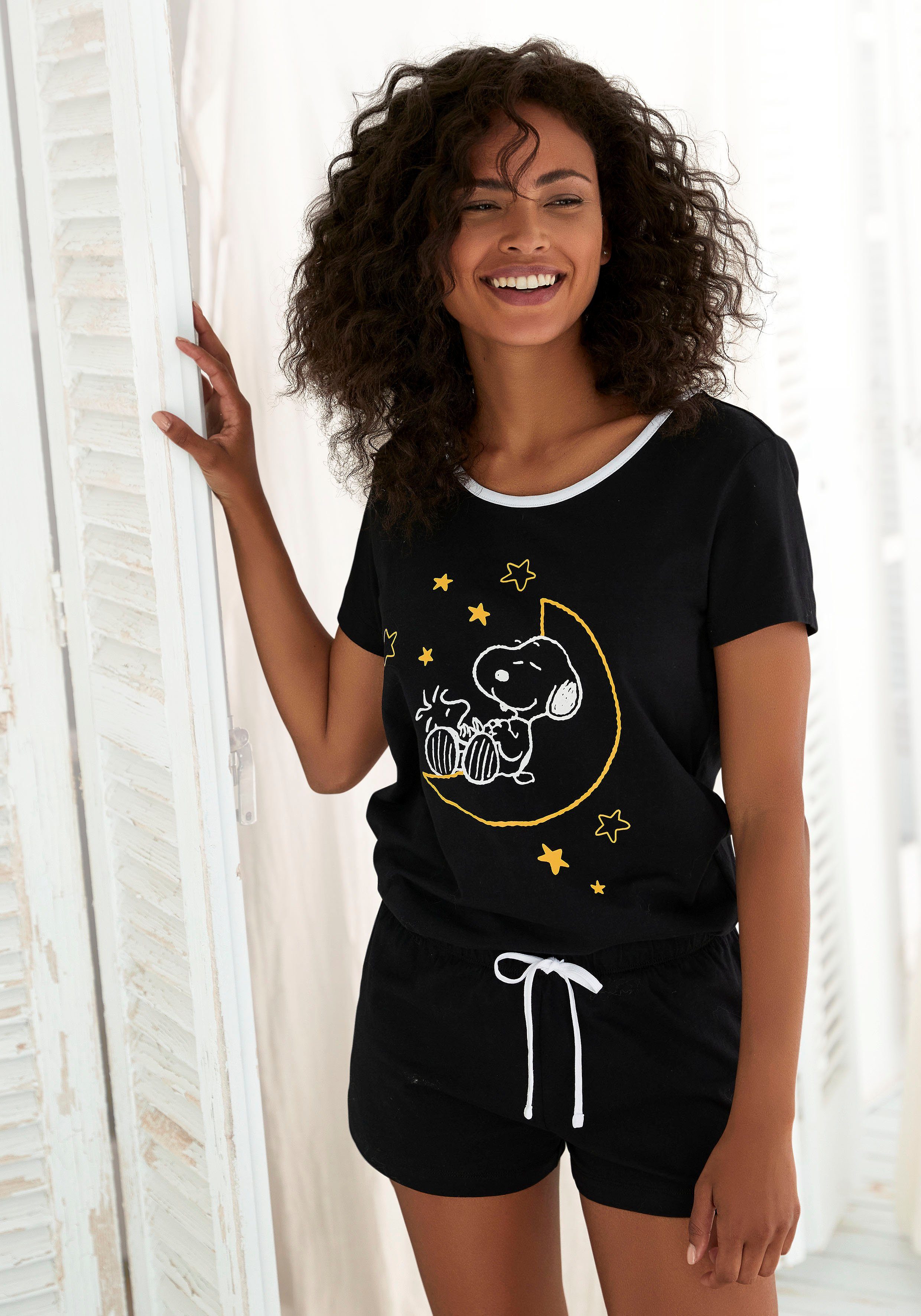 PEANUTS Shorty (2 tlg) mit Snoopy Druckmotiv günstig online kaufen