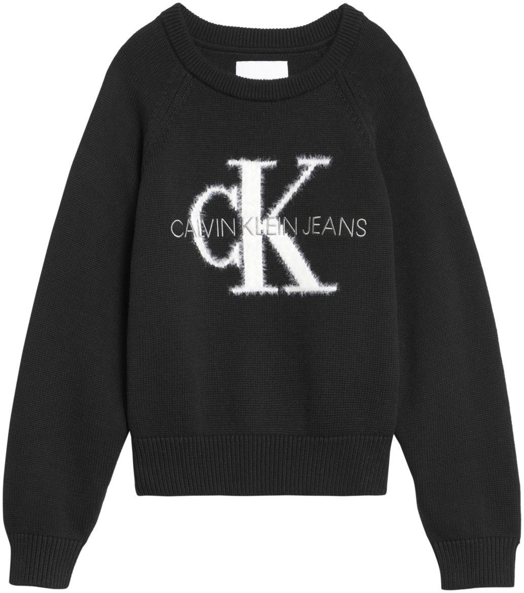 Calvin Klein Jeans Strickpullover »MONOGRAM LOGO SWEATER« mit  eingestricktem Logo online kaufen | OTTO