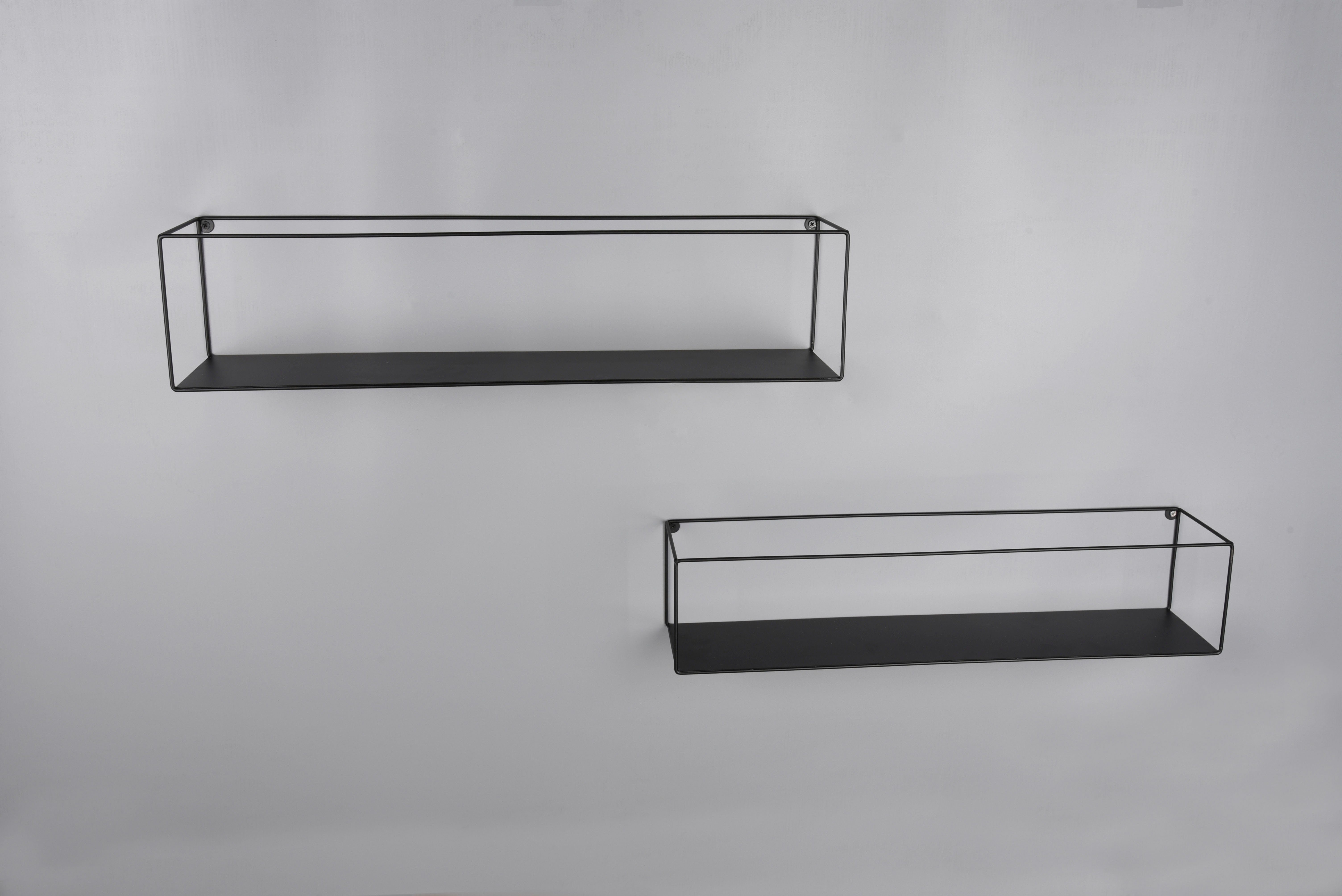 MIRRORS AND MORE Ablageregal "Tinka" 2 Stk. tlg. Mit Metallstreben, Wandmon günstig online kaufen