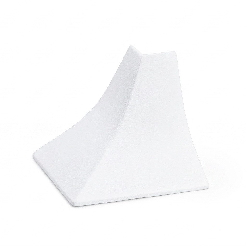 Quest Abschlussleiste Außenecke für Küchen-Wandleiste 23 x 23 mm, in das Basisprofil einschieben (Rastnasen), PVC, für Leiste 23 x 23 mm, 1-St., Außenecke für Leiste 23 x 23 mm, PVC