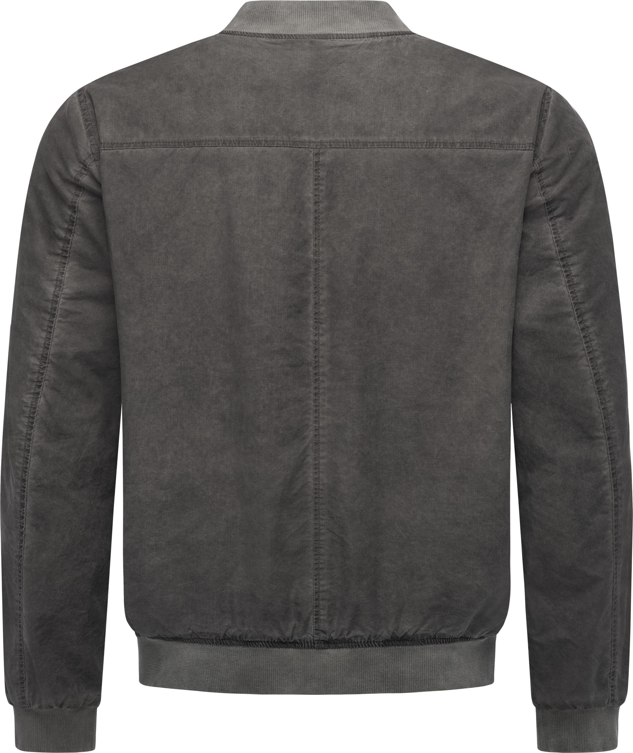 Ragwear Bomberjacke Daq lässige Herren Jacke kurz mit Rippstrickbündchen