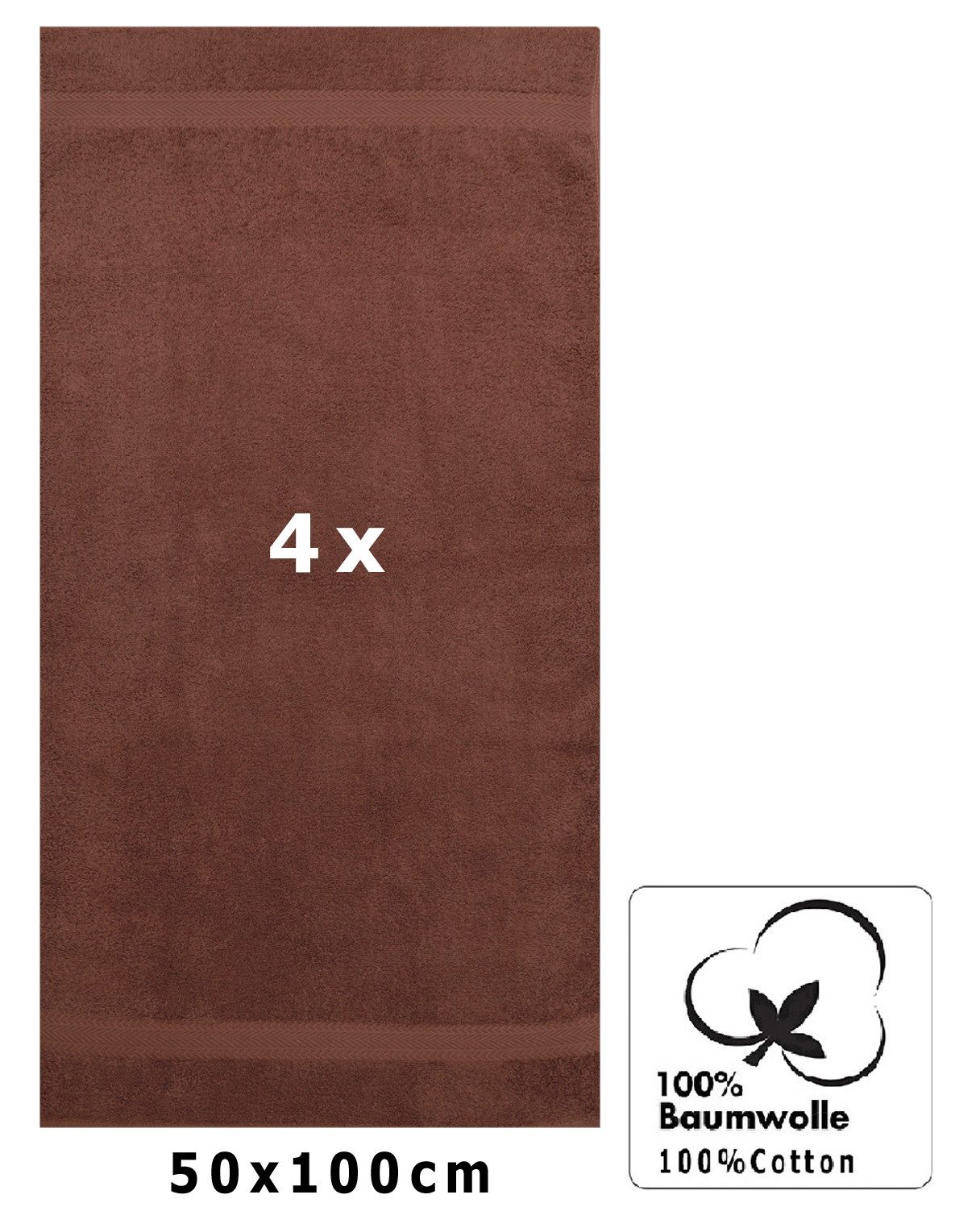 Betz Handtücher 4 Stück Handtücher Premium 50x100 cm, 100% Baumwolle (4-St) günstig online kaufen