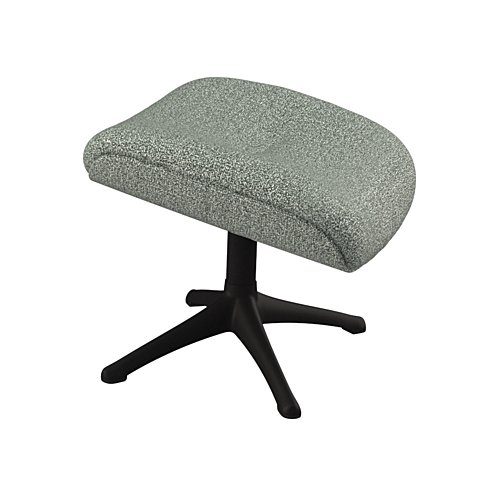 FLEXLUX Подставка для ног Elegant, Beinstütze, Entspannung, Skandinavisch, Ultimativer Komfort, Organische Formen, Robuster Schwarzer fuß, Weicher Stoff, Echtleder