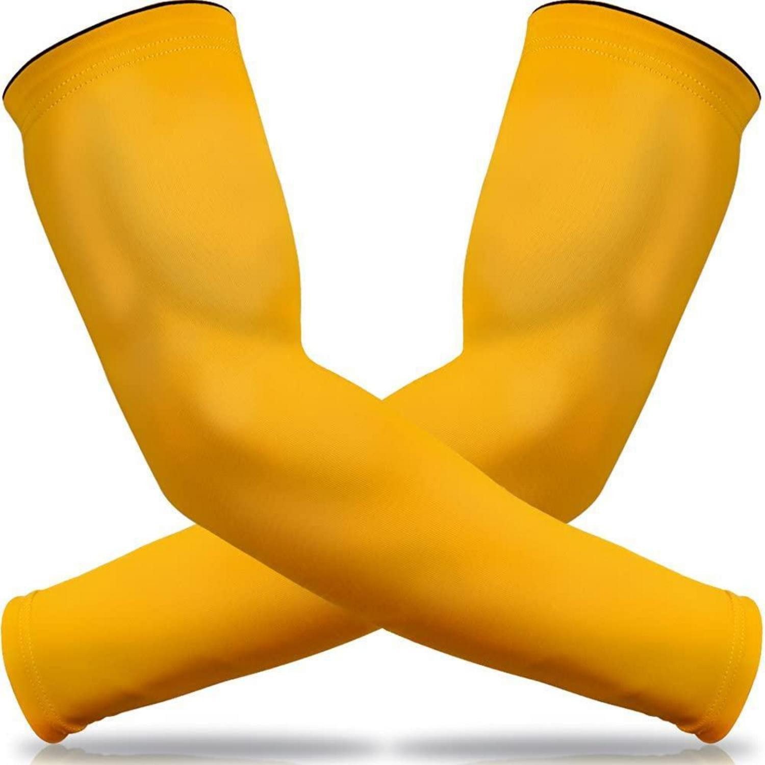 LuxusKollektion Armlinge Arm Sleeves Kompression XXL Gelb