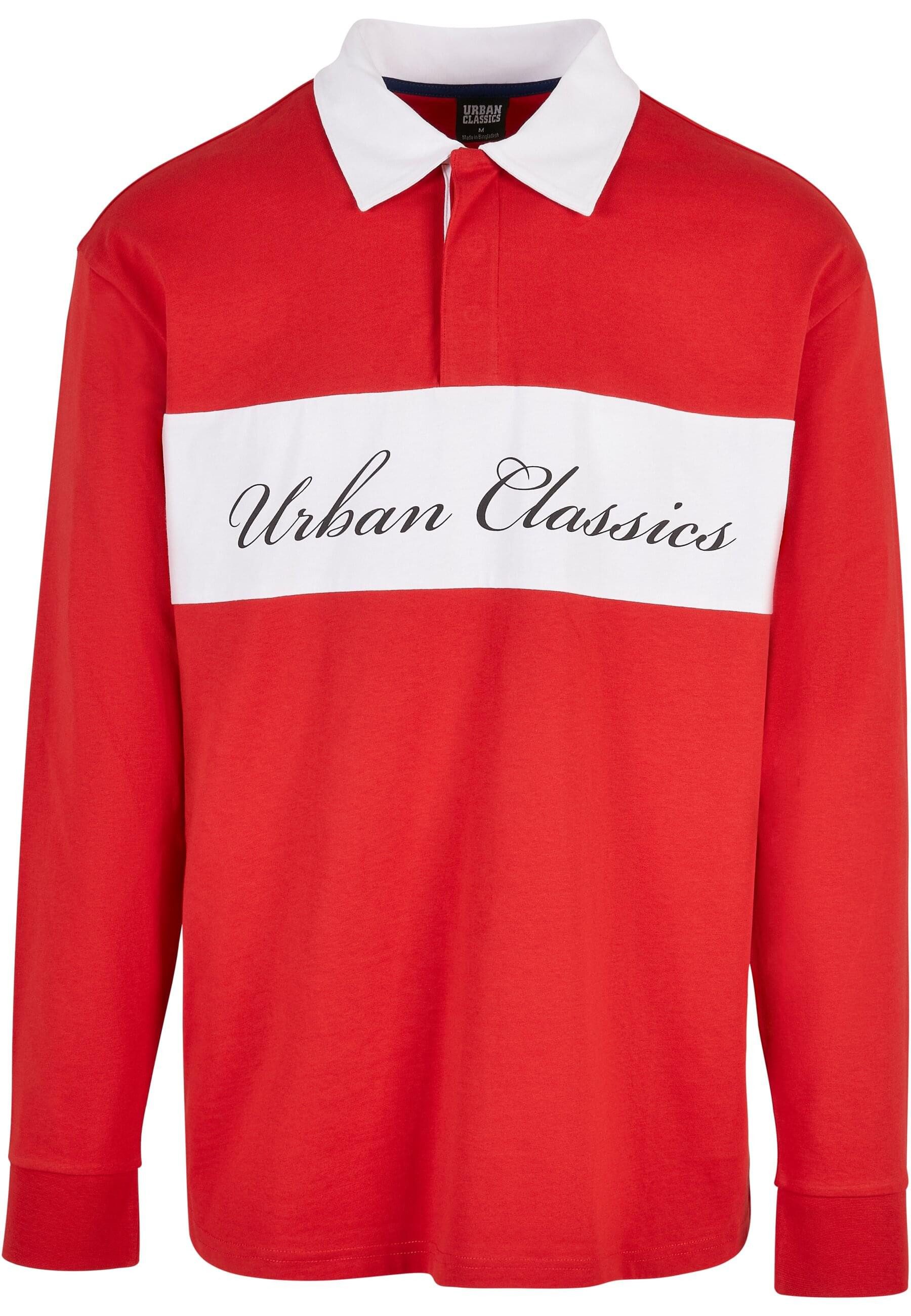 URBAN CLASSICS Longsleeve Urban Classics Herren Oversized Rugby Longsleeve (1-tlg)